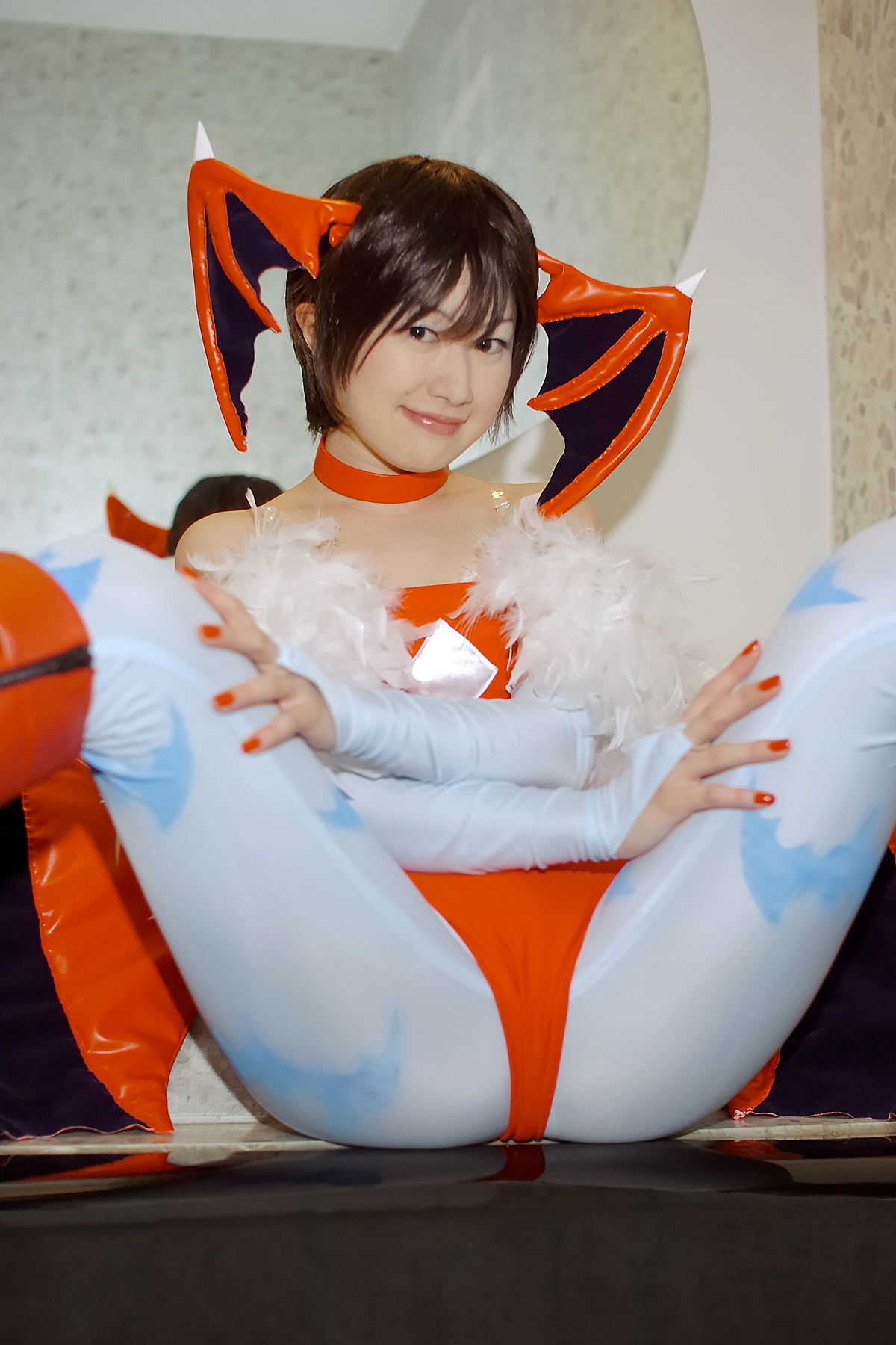 [Cosplay] 2013.04.08 Hot Lilith and Morrigan sexy Cosplay